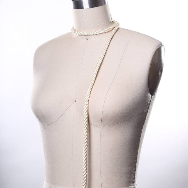 Satin Rope Trim Ivory 7mm