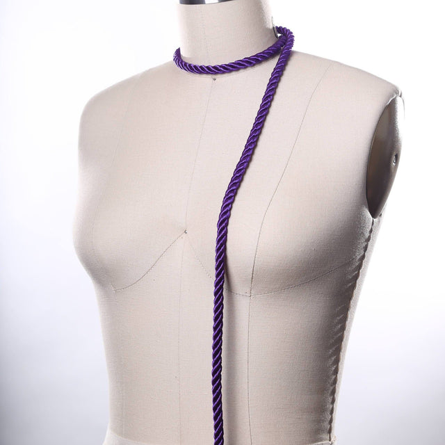 Purple Satin Rope Trim 7mm