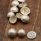 Rose Gold Flower Riser Shank Button