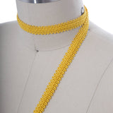 Gimp Trim Canary Yellow Braided 5/8"