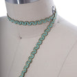 Gimp Trim Mint Green Antique Gold Scroll