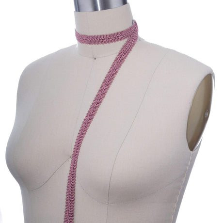 Gimp Trim Mauve Pink Braided 5/8"