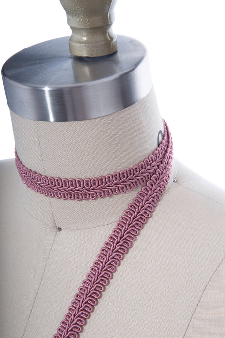 Gimp Trim Mauve Pink Braided 5/8"