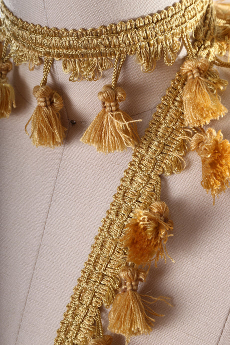 Tassel Fringe Braided Gimp Trim 2"