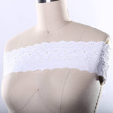 Eyelet Lace Trim White Cotton 3in Scalloped