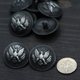 Gunmetal Eagle Shank Button 40L 25mm
