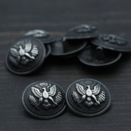 Gunmetal Eagle Shank Button 40L 25mm