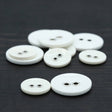 Plastic Two-Hole Button White