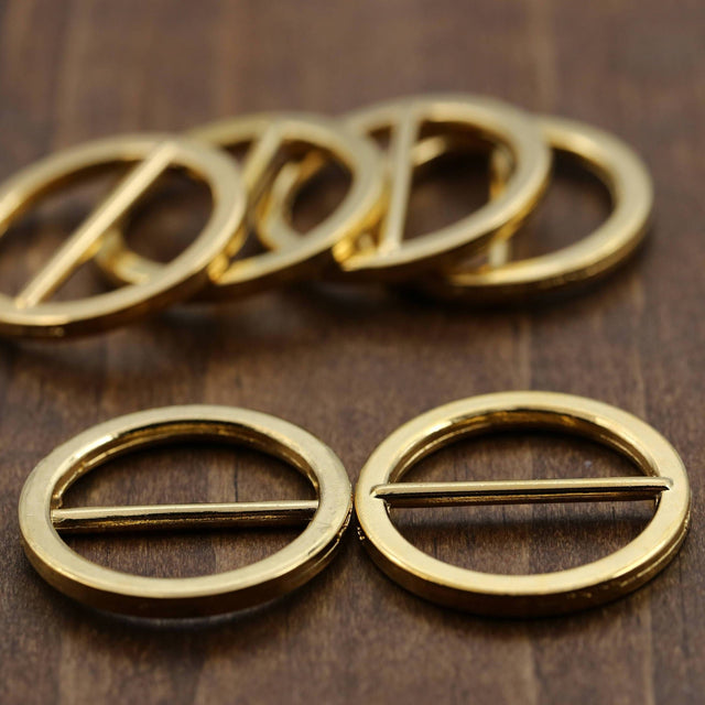 Gold Slider Buckle With Bar