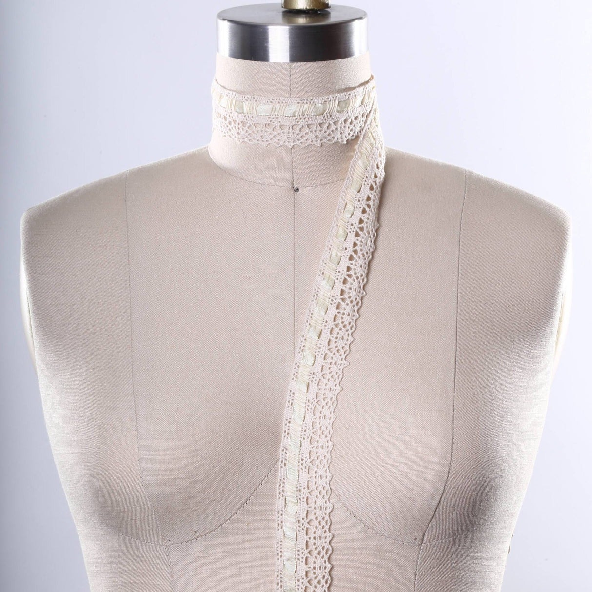 Cotton Cluny Lace Trim Beige 1.25"