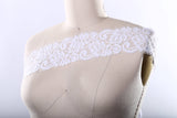 Chantilly Lace Trim White Black