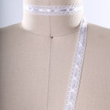 Eyelet Lace Trim White Polyester