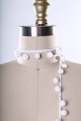 Pom Pom Trim White Snowball