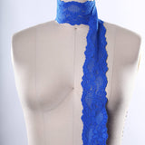 Stretch Lace Trim Royal Blue 2.5 Inch