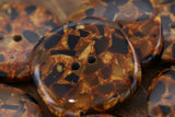 Brown Tortoise Effect Jacket Button 4-Pack