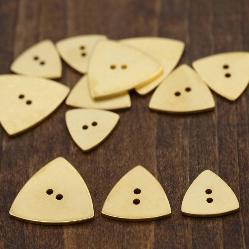 Triangle Gold Metal Button