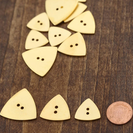Triangle Gold Metal Button