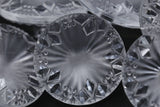 Clear Crystal Cut Shank Button 28mm
