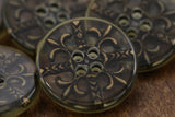 Plastic Button Bronze Inserts 20mm
