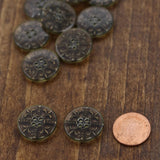 Plastic Button Bronze Inserts 20mm