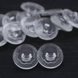 Clear Plastic Flower Shank Button 22L
