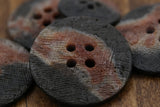 Plastic Button Textured Brown 4-Hole