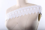 Venice Lace Trim Ivory White 4 Inch