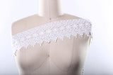 Venice Lace Trim Ivory White 4 Inch