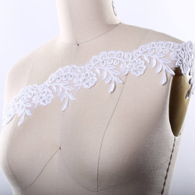 Bridal Lace Trim 3.25 Inch Alencon