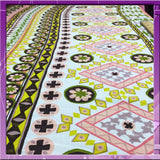 Rayon Challis Pastel Geometric Print