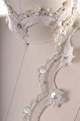 Beaded Lace Trim Champagne 1 Inch