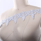Venice Lace Trim Metallic Gold Silver 3.25 Inch