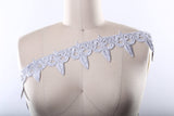 Venice Lace Trim Metallic Gold Silver 3.25 Inch