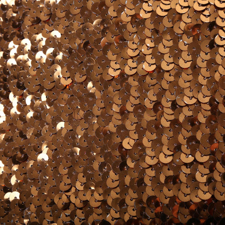 Stretch Sequin Trim Large Penny Copper
