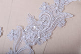 Lace Applique Pearl Silver