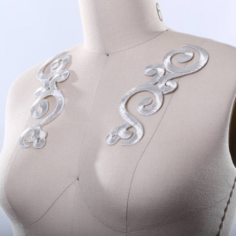 Embroidery Applique Swirled Design Patch
