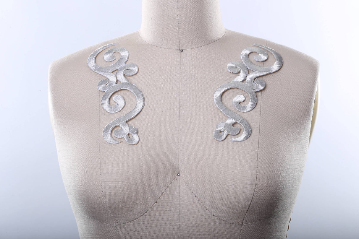 Embroidery Applique Swirled Design Patch