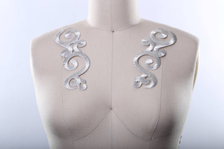 Embroidery Applique Swirled Design Patch