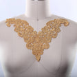 Metallic Venise Lace Applique