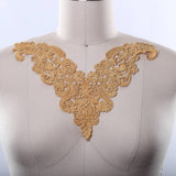 Metallic Venise Lace Applique