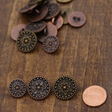Metal Shank Button Bronze Copper