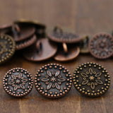 Metal Shank Button Bronze Copper