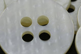 Oversized Plastic Button Ivory 4-Hole