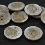 Plastic Button 4 Beige Weathered Cement 27mm