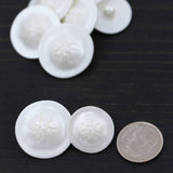 Shank Button Pearl White