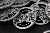 Silver Metal Shank Button Set