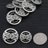 Silver Metal Shank Button Set