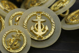Anchor Shank Button Gold Ivory Base