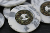 Marble Effect Plastic Button