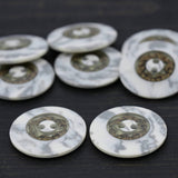 Marble Effect Plastic Button